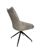 Stuhl MAUREEN - drehbar, Stoff, Creme