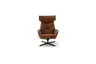 Relaxsessel Helge - Leder Anilin, Cognac