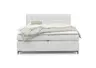 Boxspringbett HINDA- Liegefläche ca. 180x200 cm, Stoff, Hellgrau, Bonell, Inkl. Topper
