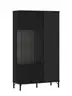 Vitrine - B ca. 87 cm, Schwarz