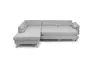 Ecksofa COOL - Ecke links mit 2,5-Sitzer, Querschläfer, Stoff, Hellgrau