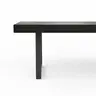 Holzbank Clifton - Breite ca. 220cm, Zerreiche massiv, smoked