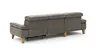 Ecksofa Hudson - Longchair links mit 2,5-Sitzer, inkl. Kopfteil/Armlehne verstellbar und Relaxfunktion (motorisch), Stoff, Steingrau