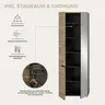 Garderobe - inkl. Sitzkissen, Basalt grau, Artisan Eiche Nachbildung