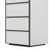 Kommode Loretto - BHT ca. 60x115x53 cm, Lack matt, Weiß