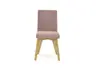 Stuhl SITTING TOGETHER_A- Stoff, Rosa, Eiche Natur