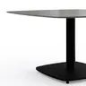 Couchtisch Camas - LBH ca. 75x75x42 cm, Keramik, Dunkelgrau
