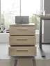 Rollcontainer - B ca. 40 cm, Sonoma Eiche Nachbildung