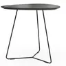 Ecktisch Fano - LBH ca. 59x50x55 cm, HPL, Schwarz Marmoriert
