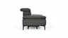 Sofa Felipa - 3-Sitzer inkl. Relaxfunktion (motorisch) und Kopfteil verstellbar, Leder, Grau