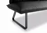 Polsterbank - B ca. 198 cm, 3-Sitzer, Leder, Lava