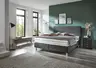 Boxspringbett - Liegefläche ca. 180x200 cm, Stoff, Anthrazit