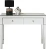 Konsolentisch- LB ca. 100x40 cm, Weiß, Lackiert, Verspiegelt