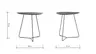 Ecktisch Fano - LBH ca. 59x50x55 cm, Fenix, Beige
