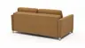 Sofa Nuoro - 2,5-Sitzer inkl. Schlaffunktion, Armlehne schmal, Stoff, Cognac