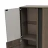 Highboard Saratoga - Buche massiv, silbergrau geölt