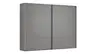 Schwebetürenschrank Viana - B ca. 301 cm, Lack, Steingrau