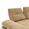 Ecksofa Lucero 2.0 - Longchair mit 2-Sitzer rechts inkl. Rückenlehne verstellbar, Stoff, Cognac
