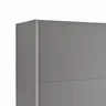 Schwebetürenschrank Viana - B ca. 241 cm, Lack, Steingrau