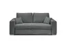 Sofa JORDEN 2 - 2-Sitzer inkl. Schlafftunktion mit Bettkasten, Stoff, Grau