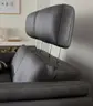 Sofa Atella - 3-Sitzer, inklusive Kopfteilverstellung, Leder, Anthrazit