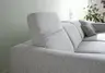 Ecksofa Rafaela 2.0 - 2,5-Sitzer mit Longchair rechts inkl. Kopfteilverstellung, Stoff, Champagner