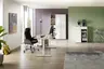 Büroschrank - B ca. 40 cm, Artisan Eiche Nachbildung, Weiß