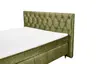 Boxspringbett - Liegefläche ca. 180x200 cm, Stoff Olive