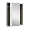 Schwebetürenschrank FREDDY 2- B ca. 150 cm, Weiß, Spiegel
