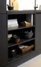 L-Küche 51.190 GL 4 524, Schwarz matt