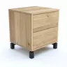 Garderobenkombination Williston - Korpus Wildeiche bianco / Front sandgestrahlt