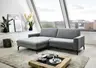 Ecksofa - Longchair links mit 1,5-Sitzer, Stoff, Anthrazit