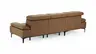 Ecksofa Felipa - Longchair links mit 2,5-Sitzer inkl. Armlehne verstellbar und Rückenlehne/Sitztiefe verstellbar (motorisch), Leder, Cognac