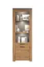 Vitrine - Eiche Dekor, Graphit