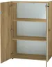 Aktenschrank GWEN - B ca. 80 cm, Eiche Nachbildung, Weiß