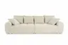 Megasofa JANNI - 3-Sitzer, Stoff, Creme