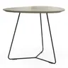 Ecktisch Fano - LBH ca. 59x50x50 cm, HPL Laminat, Grau