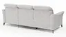 Ecksofa Canterbury - 2,5-Sitzer mit Longchair rechts, inkl. Relaxfunktion (motorisch) und Kopfteilverstellung, Stoff, Offwhite
