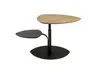 Couchtisch - höhenverstellbar, LBH ca. 110x70x47-66 cm, Wildeiche furniert