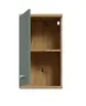 Hängeschrank- B ca. 40 cm, Eiche Dekor, Graugrün