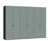 Drehtürenschrank JOIN IT- B ca. 303 cm, Schwarz, Salbei