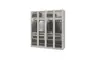 Drehtürenschrank JOIN IT- B ca. 202 cm, Weiss, Glas