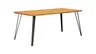 Esstisch Savannah - LBH ca. 180x90x78 cm, Wildeiche massiv, natur geölt