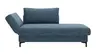 Schlafsofa Verano - Ausrichtung links inkl. Schlaffunktion und Bettkasten, Stoff, Petrol