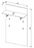 Garderobe - inkl. Sitzkissen, Weiß