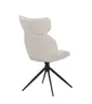 Stuhl MIRNA - drehbar, Stoff, Beige