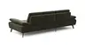 Ecksofa Theodor - Longchair links mit 2-Sitzer, Armlehne/Sitztiefe verstellbar, Stoff, Braungrün