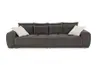 Megasofa JANNI - 3-Sitzer, Stoff, Grau