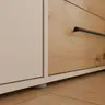  Drehtürenschrank FATHIE- B ca. 144 cm, Sand, Eiche Dekor