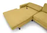 Ecksofa CALM MOVE 2.0 - Longchair links mit 2,5-Sitzer, Schlaffunktion, Feincord, Gold